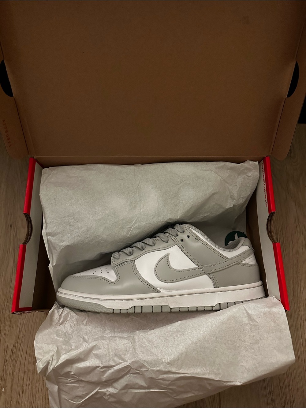 Nike Men’s Low Top Sneakers — White and Light Gray